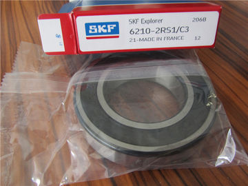 SKF 6210-2RS1 Deep Groove Ball Bearing  50 * 90 * 20 Mm High Precision
